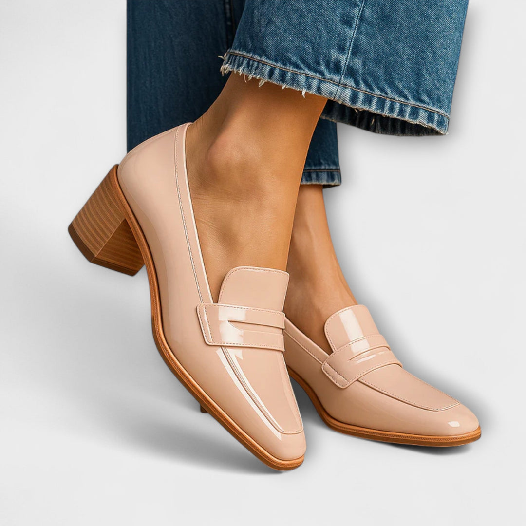 Elin - Skinnende Loafers