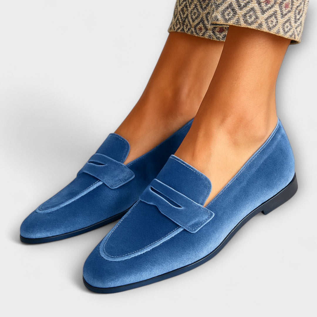 Lise - Blødt Velour Slip-ons