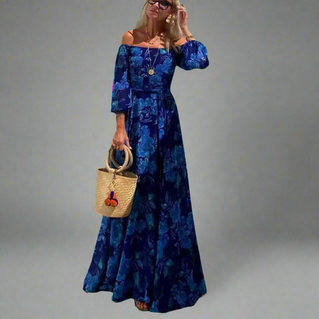 Lieberta | Blomster Maxikjole med Boho-charme