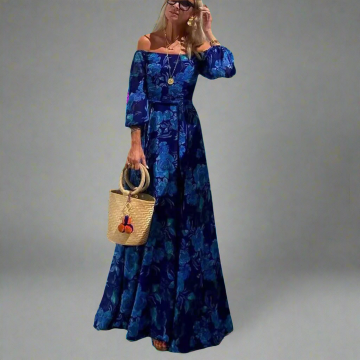Lieberta | Blomster Maxikjole med Boho-charme