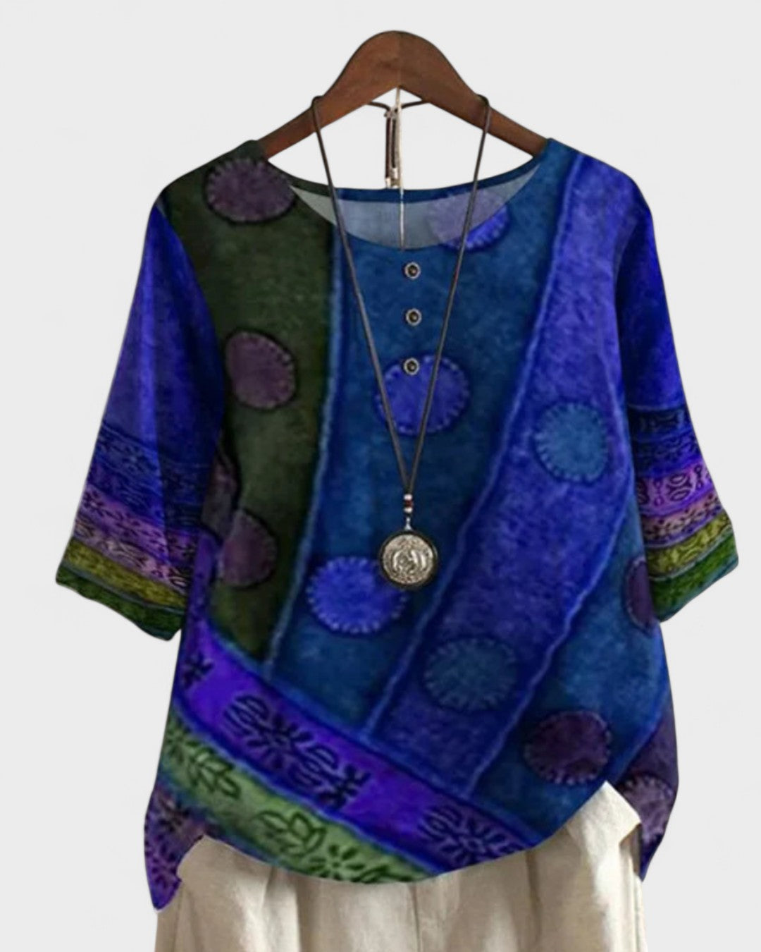 ANDREA | Bohemefarvet top