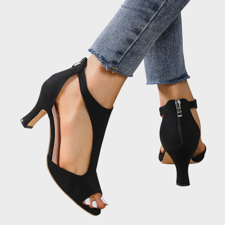 Gudrun | Stilige Peep-Toe Hæler