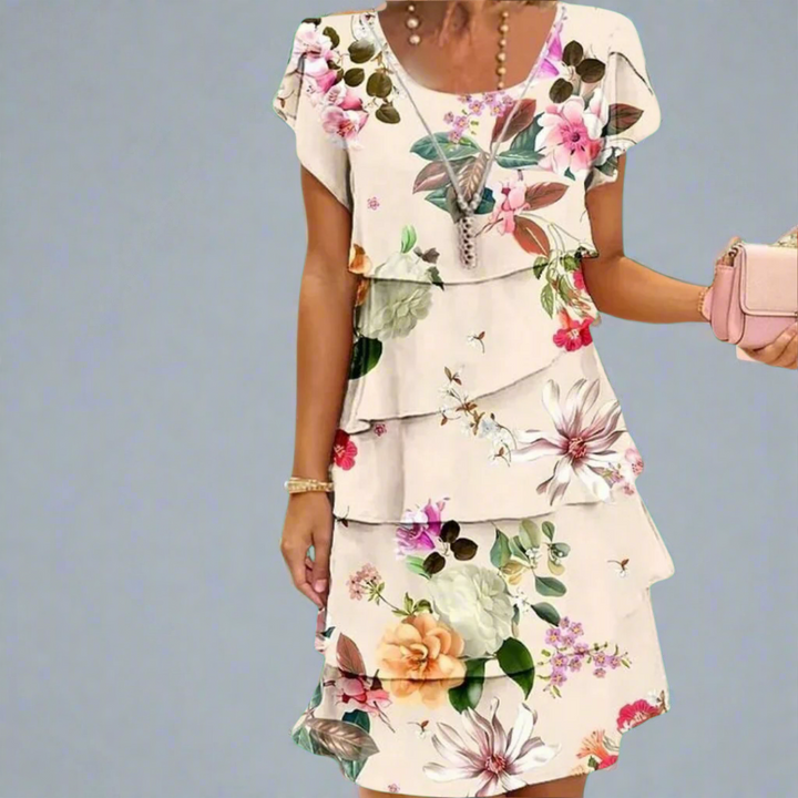 Ismene | Blomstret Maxikjole med elegance