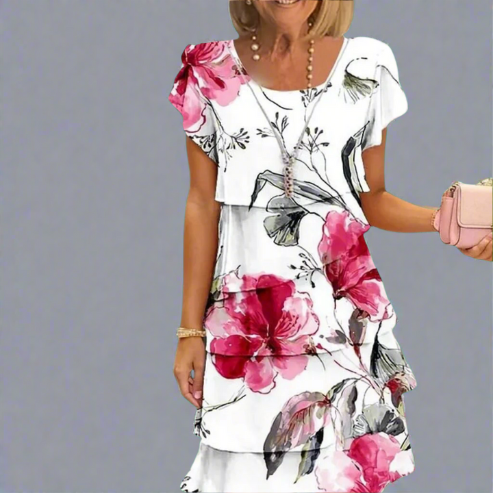 Ismene | Blomstret Maxikjole med elegance
