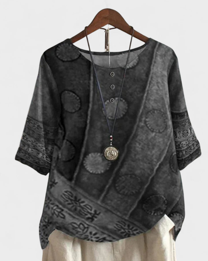 ANDREA | Bohemefarvet top