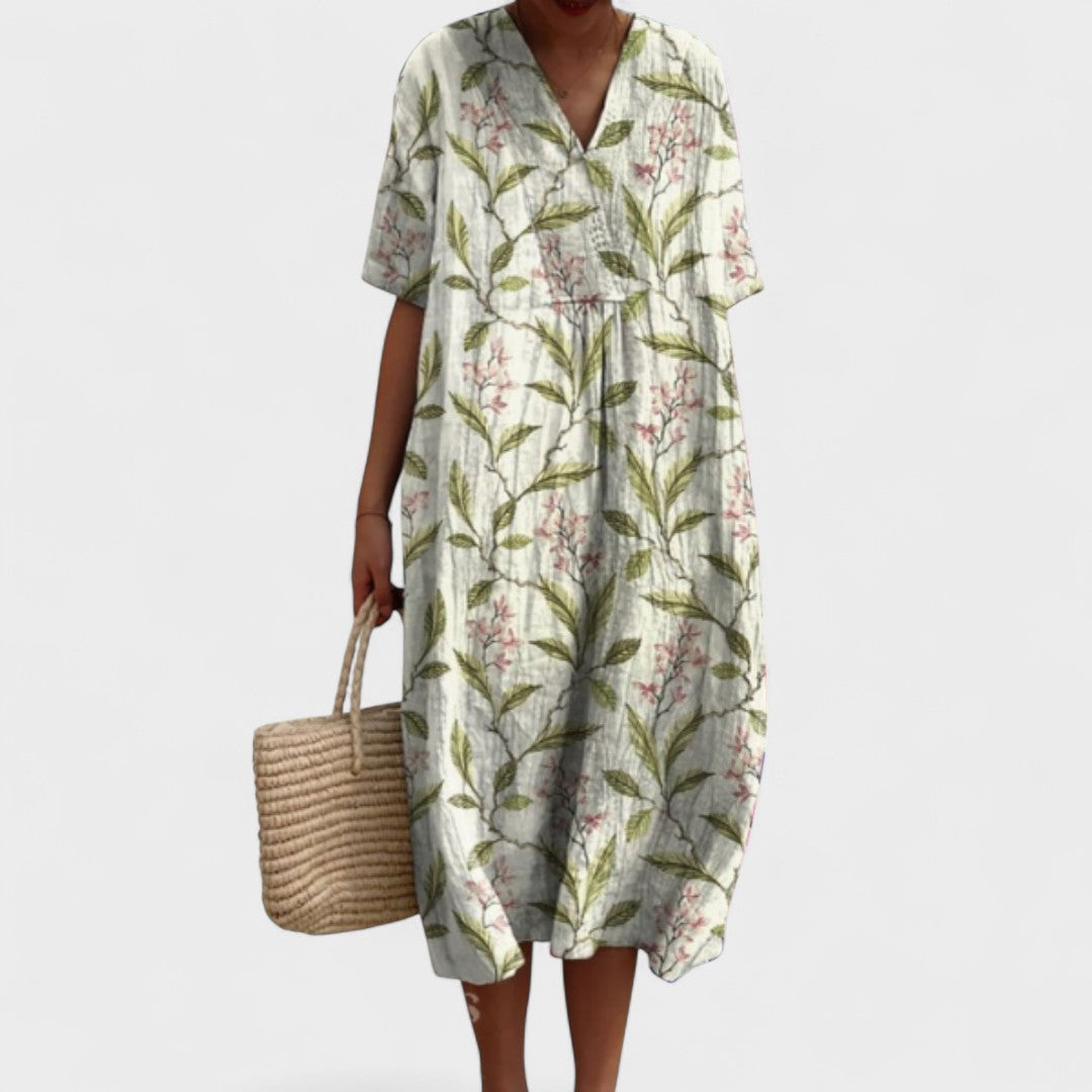 ODA | Elegant blomstret kjole