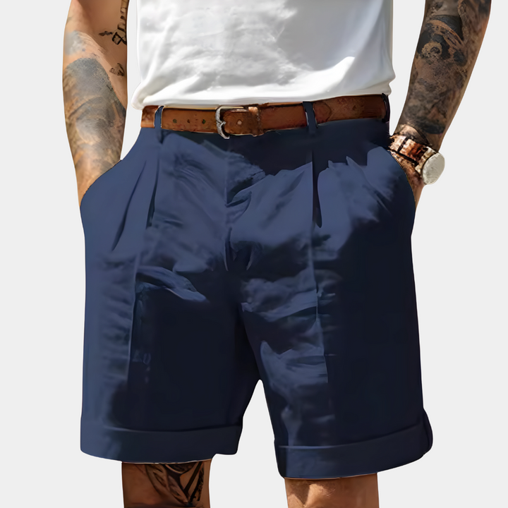Mikkel - Elegant Bermuda Shorts i Åndbart Bomuld