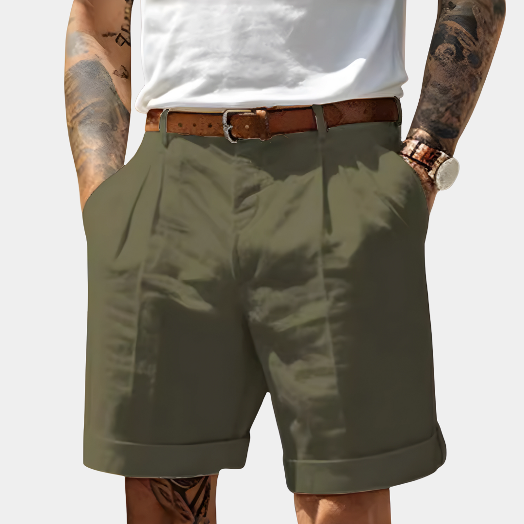 Mikkel - Elegant Bermuda Shorts i Åndbart Bomuld