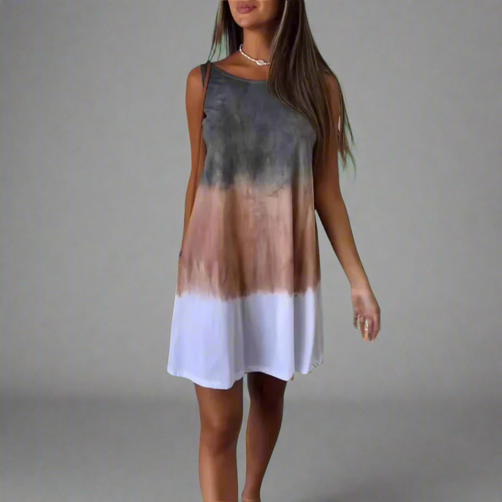 Welflinde | Trendy Minikjole med Tie-Dye