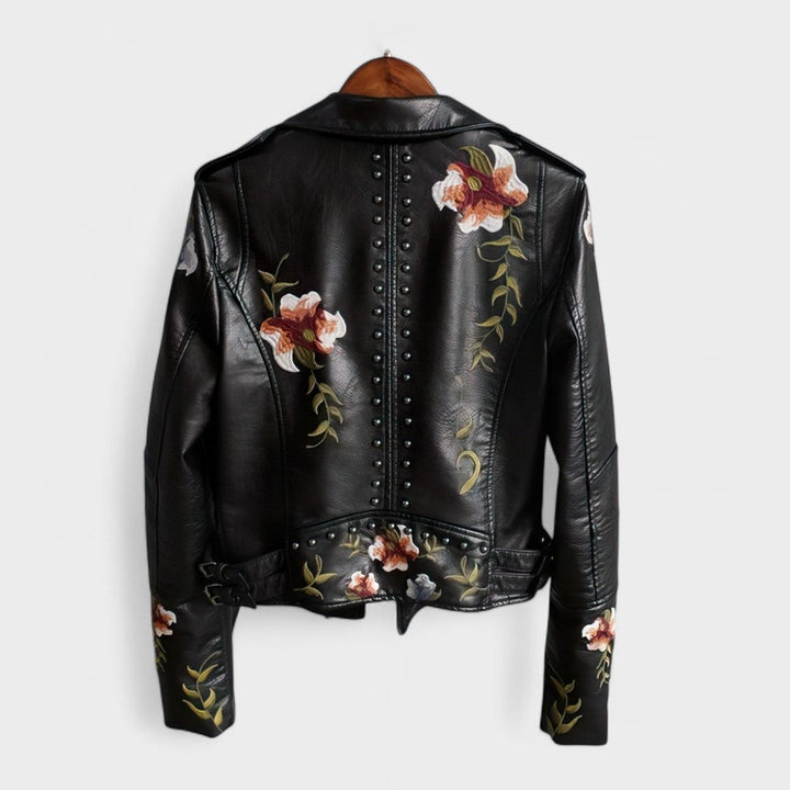 Lotte | Stilfuld Floral Biker Jakke
