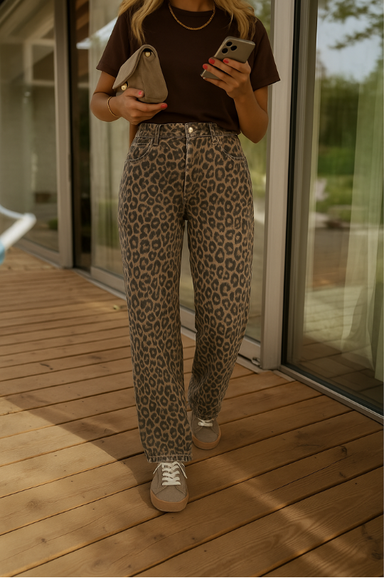 NADINE | LEOPARD-BUKSER