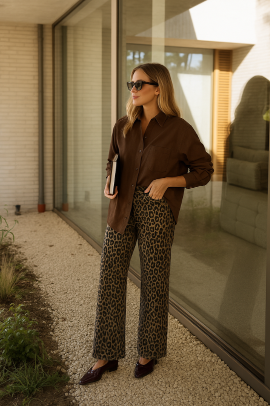 NADINE | LEOPARD-BUKSER