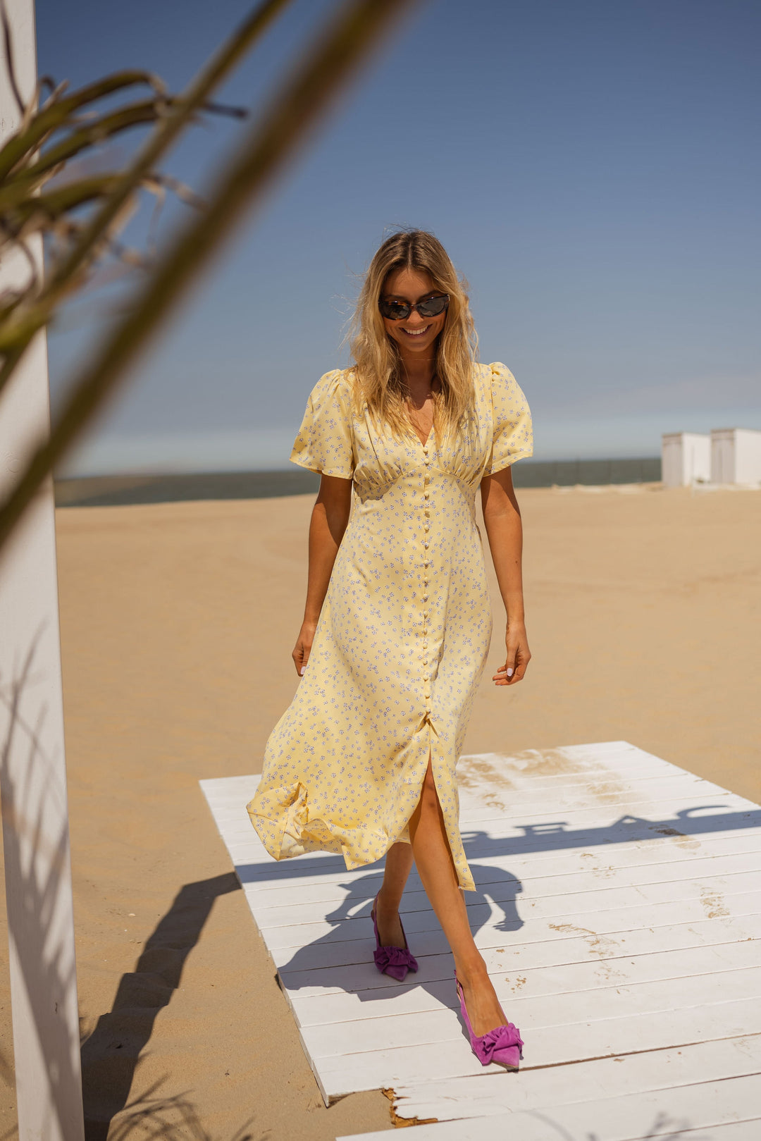 Diana | Blomstret Sommer Midikjole