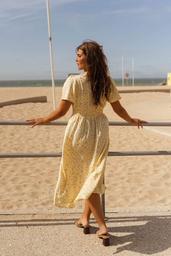Diana | Blomstret Sommer Midikjole