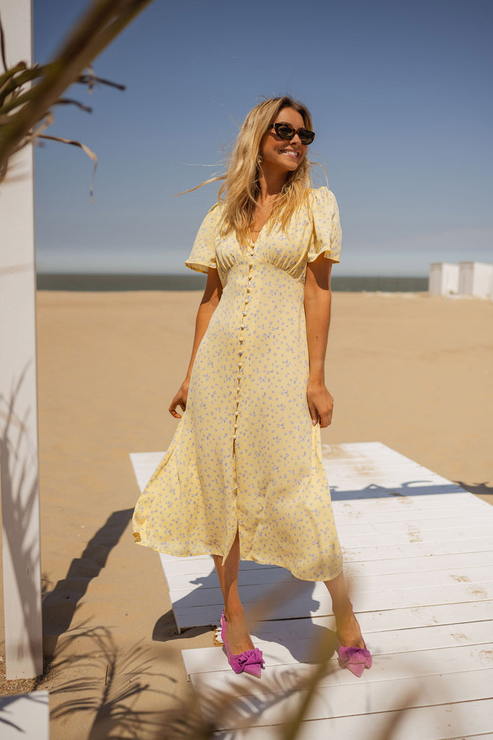 Diana | Blomstret Sommer Midikjole