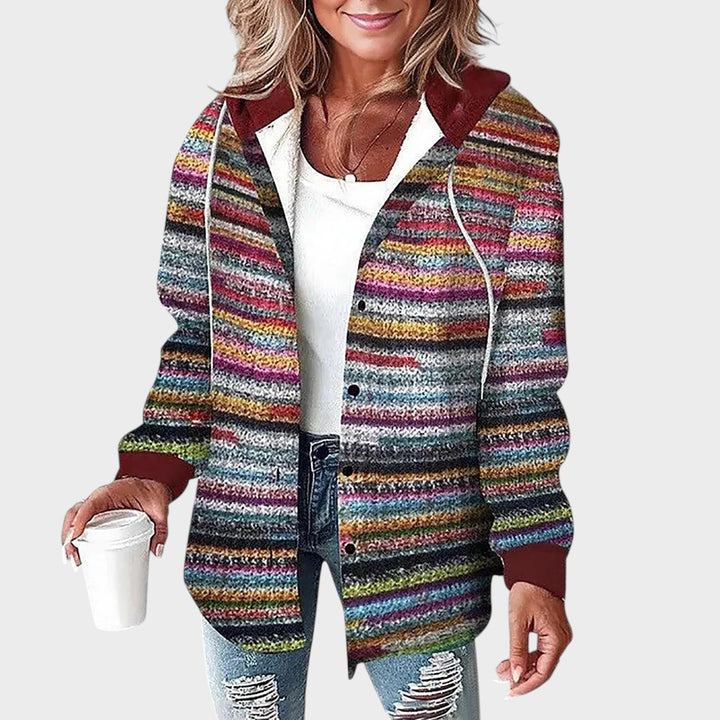 VIBEKE | Dameternet Knaplukket Jakke