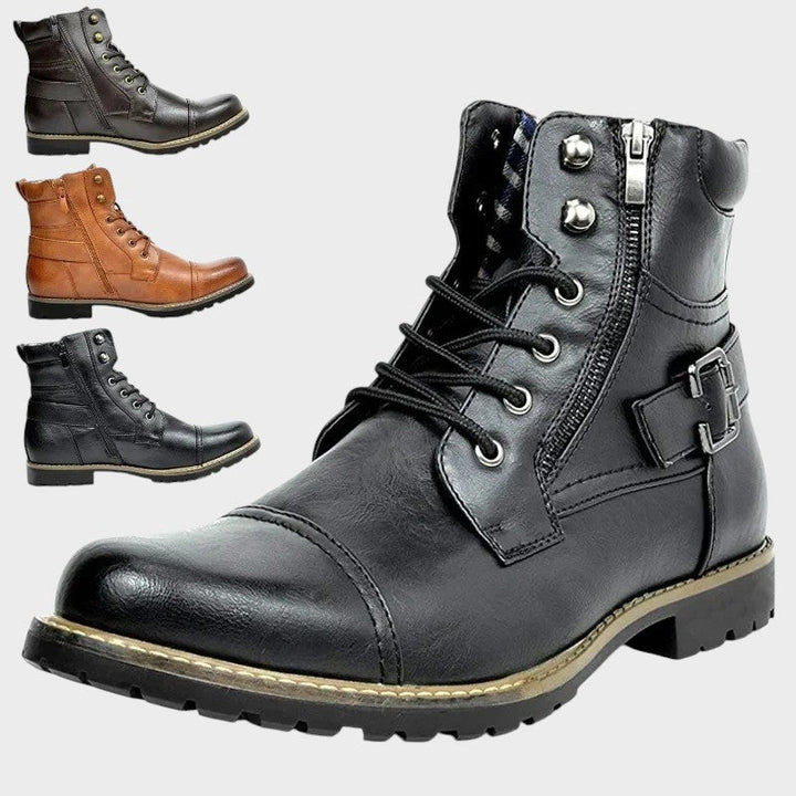 Damon | Læder snørestøvler