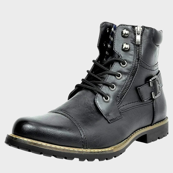 Damon | Læder snørestøvler