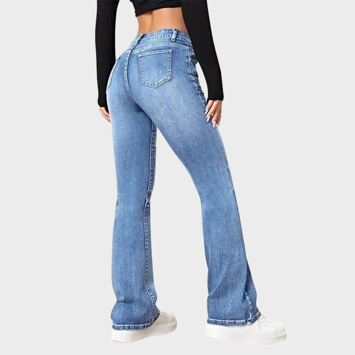 Zelia - Vintage Flare Jeans med Mellemhøj Talje