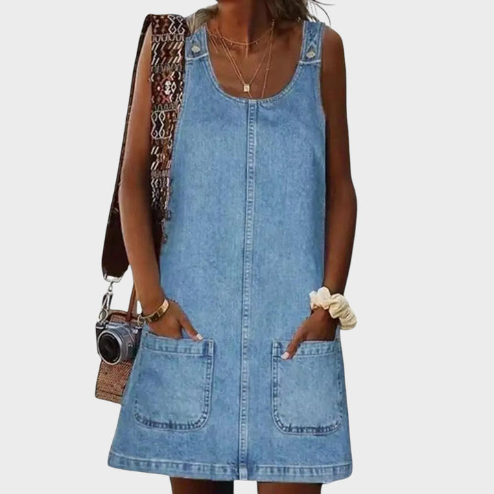 Beate® | Blød Denim Kjole