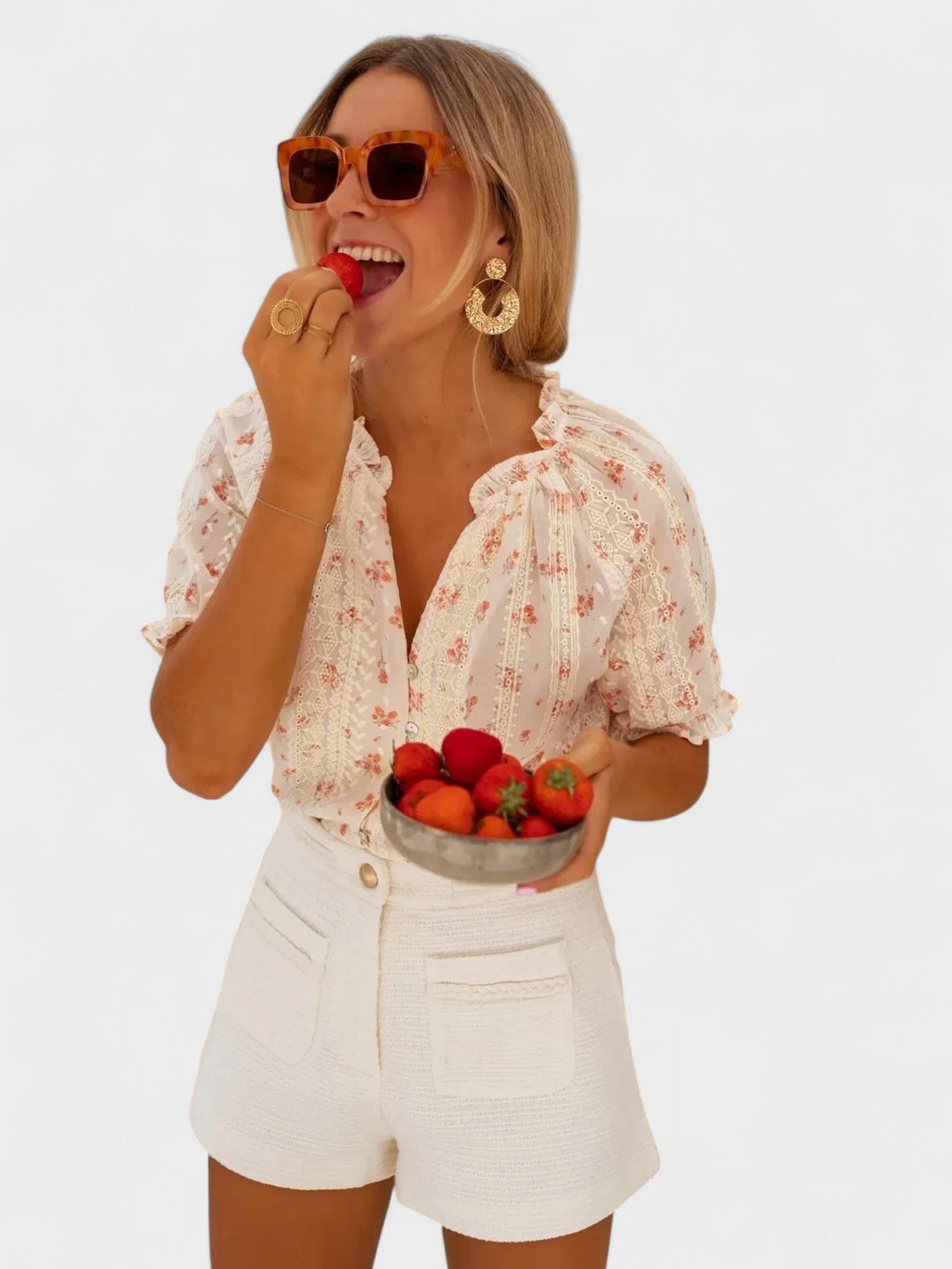 PAULA | Blomsterbluse med sommerlig charme
