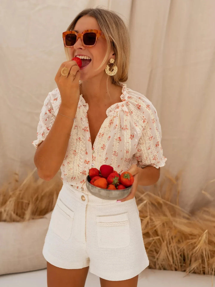 ELINA | BLOMSTER-BLUSE