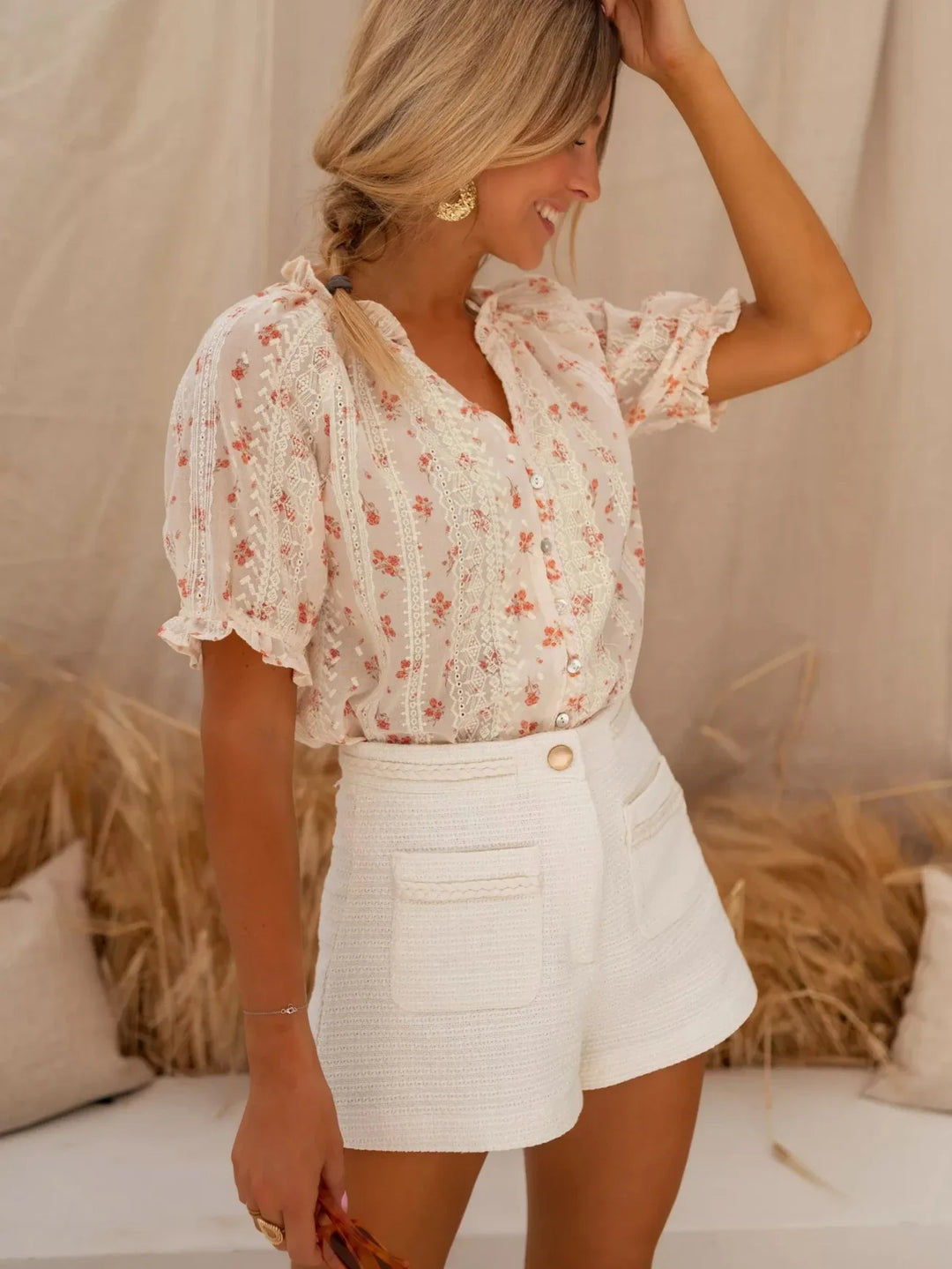 ELINA | BLOMSTER-BLUSE