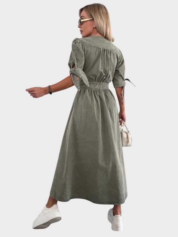 Ava | Strålende Denimkjole