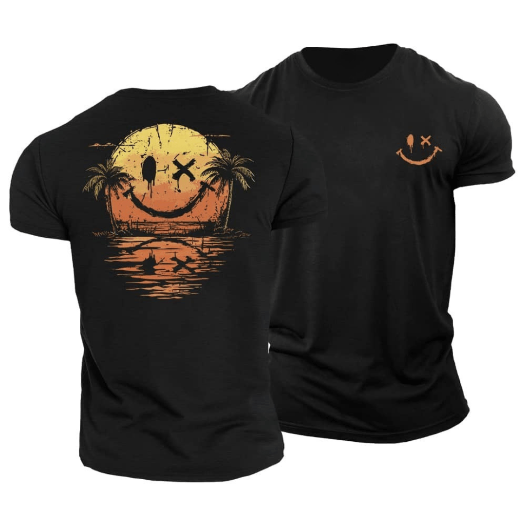 Sommer Smiley Hav T-Shirt (1+1 GRATIS)