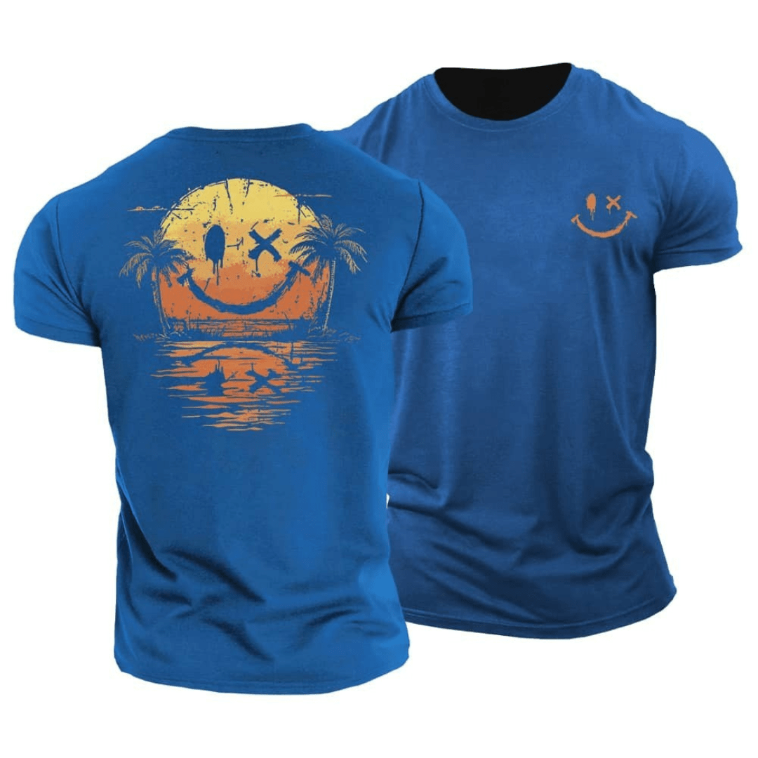 Sommer Smiley Hav T-Shirt (1+1 GRATIS)