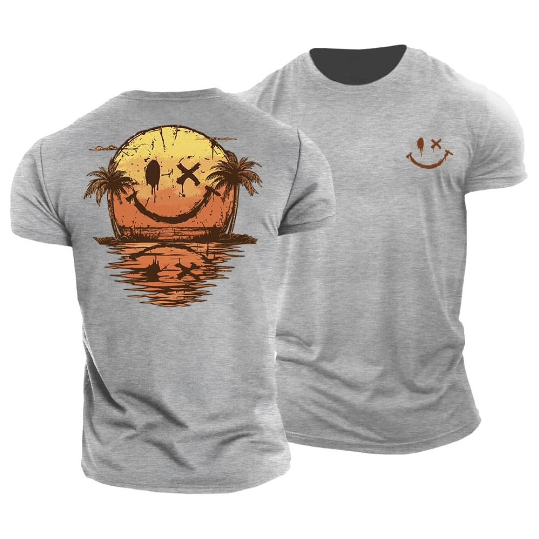 Sommer Smiley Hav T-Shirt (1+1 GRATIS)