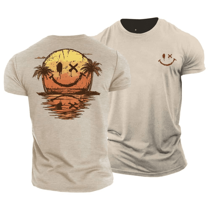 Sommer Smiley Hav T-Shirt (1+1 GRATIS)