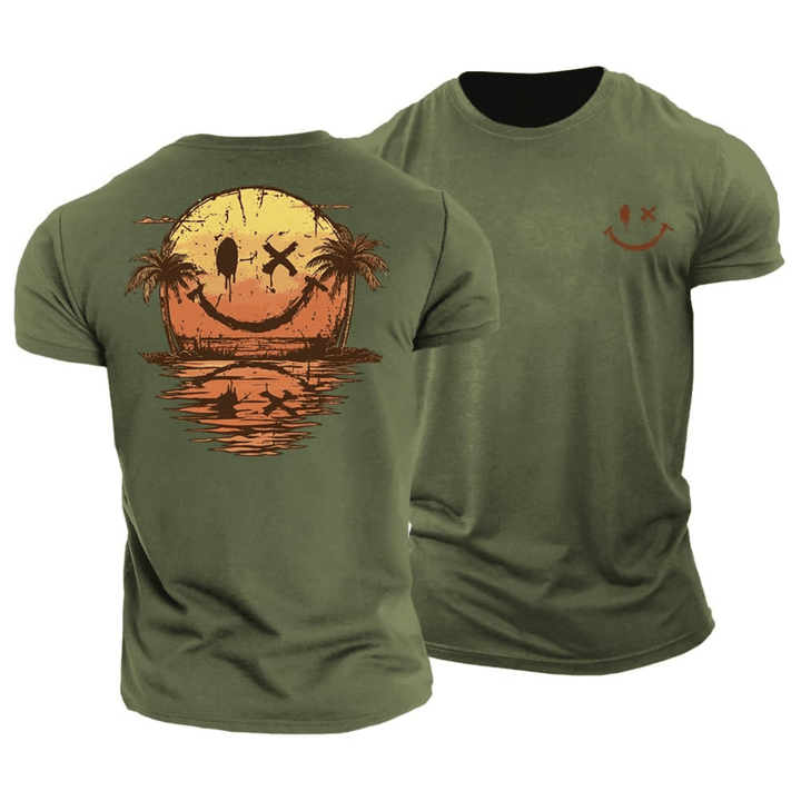 Sommer Smiley Hav T-Shirt (1+1 GRATIS)