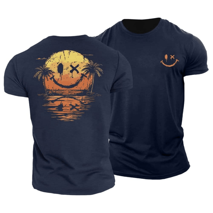 Sommer Smiley Hav T-Shirt (1+1 GRATIS)